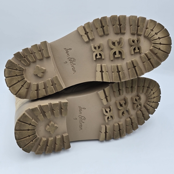 Sam Edelman Evina Platform Lace/Zip-Up Combat Boots, Sesame (tan), Women's 7M - Picture 15 of 16